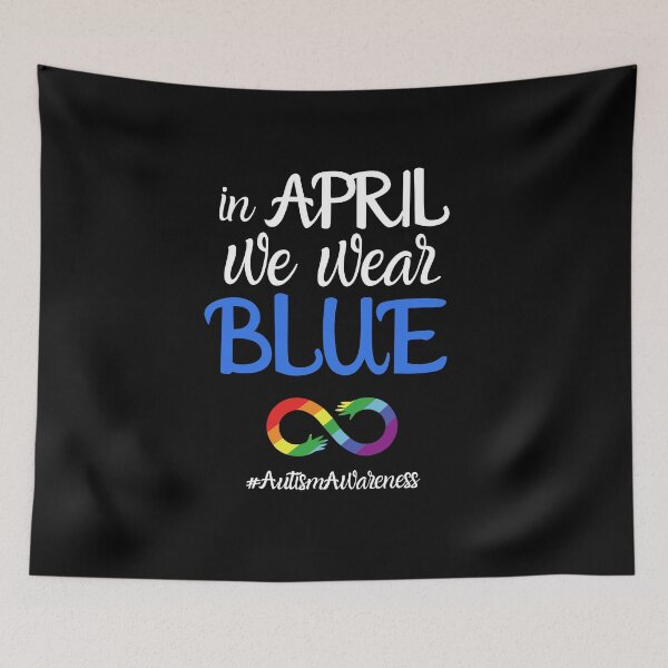 Item preview, In April We Wear Blue #AutismAwareness #2 designed and sold by DocTeen.