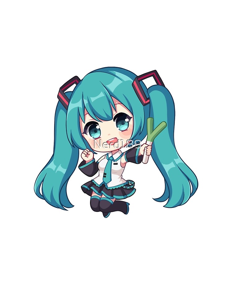 Chibi Miku Bubble stickers