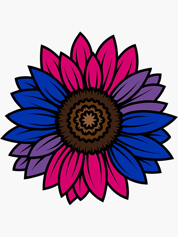 "Bi Bisexual Sunflower Pride Flag Lgbtq Cool Lgbt Ally" Sticker for Sale by wentstore Redbubble