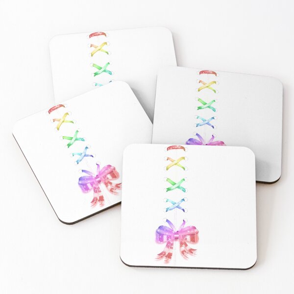 Item preview, Illusion Laced Corset Pastel Rainbow Ribbon Fashion designed and sold by Jolly-Yosei.