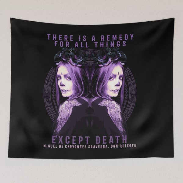 Aperçu de l'œuvre Il y a un remède à tout, sauf la mort, Día de Los Muertos, Jour des Morts créée et vendue par Proverbial Wisdom Design.