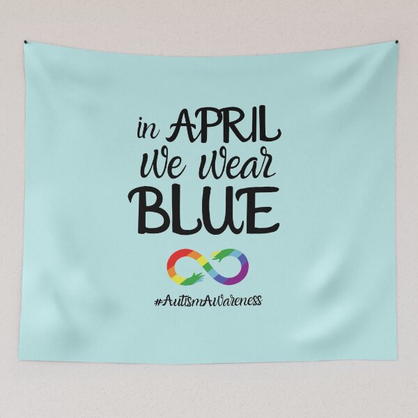 Item preview, In April We Wear Blue #AutismAwareness #3 designed and sold by DocTeen.