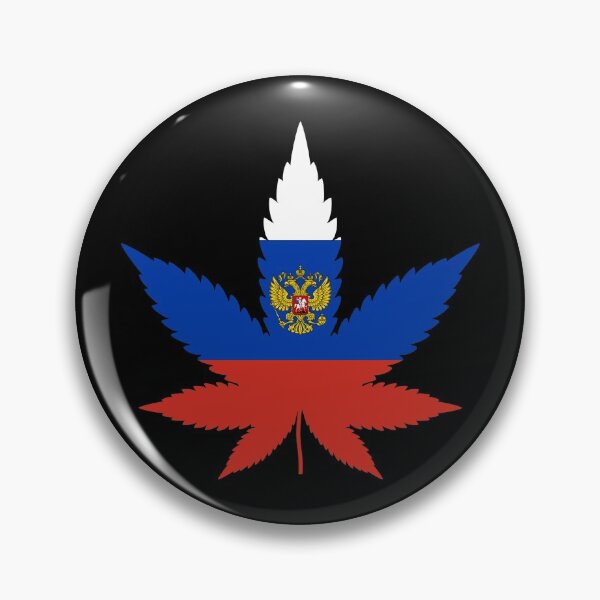 Artikelvorschau, Pot Leaf Russland, Cannabis, Russische Flagge (2021-3-POT-3) entworfen und verkauft von NY-Prints-USA.