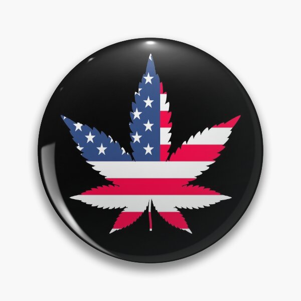 Artikelvorschau, Pot Leaf USA, Cannabis, amerikanische Flagge (2021-3-POT-4) entworfen und verkauft von NY-Prints-USA.
