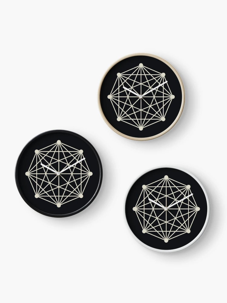 Thumbnail 3 of 4, Clock, Graph Theory - Complete Graph designed and sold by Mechashadow.