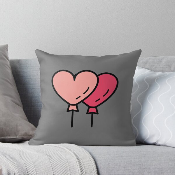 Item preview, with balloons in the shape of hearts and gray background designed and sold by TallyS4.