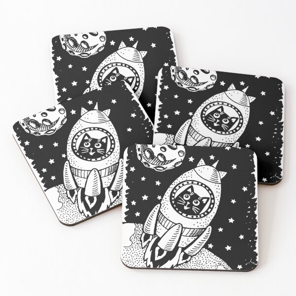 Item preview, Cute cat cosmonaut designed and sold by Galo4ka555.