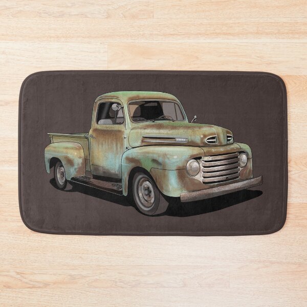 Artikelvorschau, Rostiger Ford F1 Pickup Truck von 1950 in Hellblau entworfen und verkauft von candc-retro.