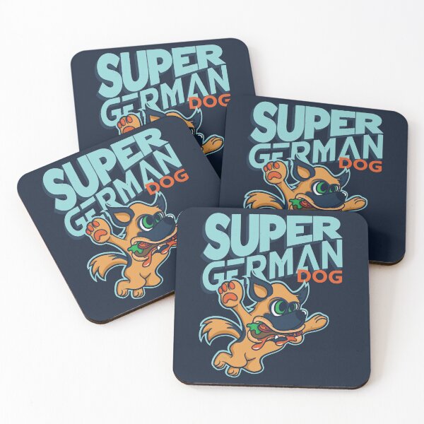 Item preview, Super German Shepherd Dog eating Hamburger designed and sold by pixeldsigns.