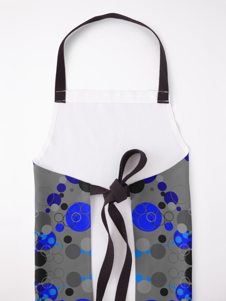 Alternate view of Blue Stormy Skies Symmetrical Vibes Apron