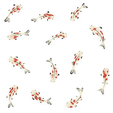 Artwork thumbnail, Tiny Koi Fish by Floriage