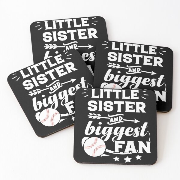 Item preview, Little Sister and Biggest Fan Baseball Family Fan designed and sold by Stella Clue.