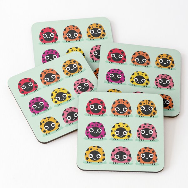 Item preview, Cute Colourful Lady Bugs designed and sold by VicEllisArt.