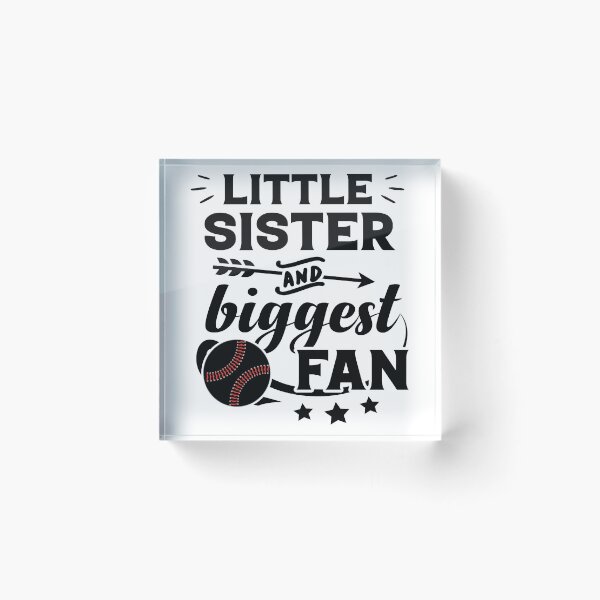 Item preview, Little Sister and Biggest Fan Baseball Family Fan designed and sold by Stella Clue.
