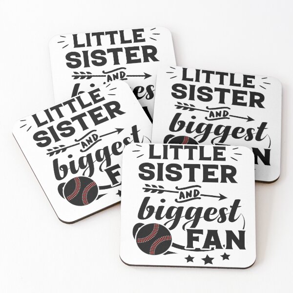 Item preview, Little Sister and Biggest Fan Baseball Family Fan designed and sold by Stella Clue.