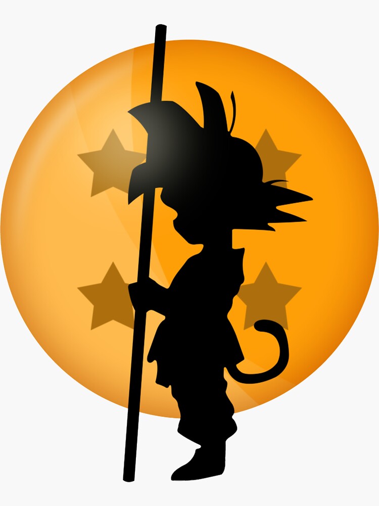 Dragon Ball Z Goku Design Sticker for Sale by DragonsDepot