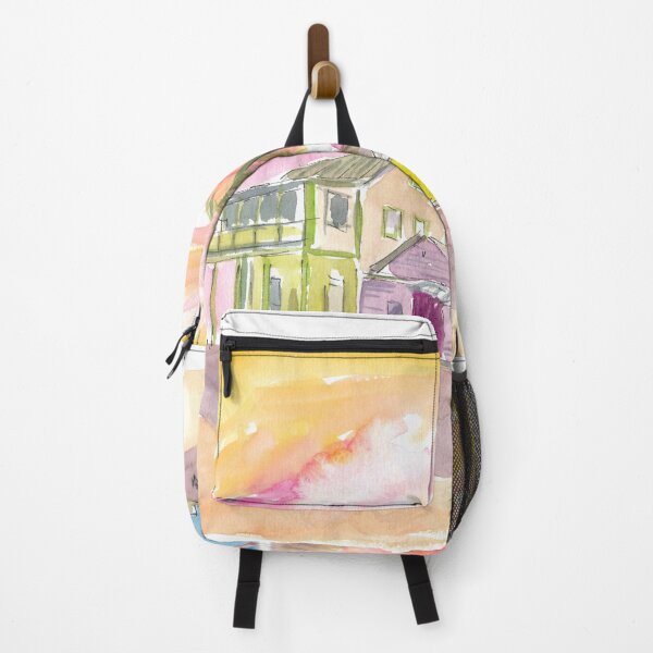 Item preview, St Lucia Colorful Houses and Sunset designed and sold by artshop77.