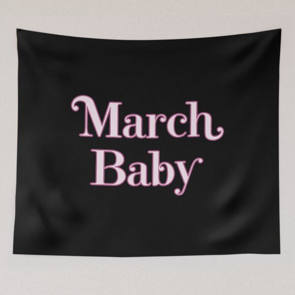 Item preview, March Baby Birth Month Birthday Celebrant Pastel Design designed and sold by Pastelthoughts.