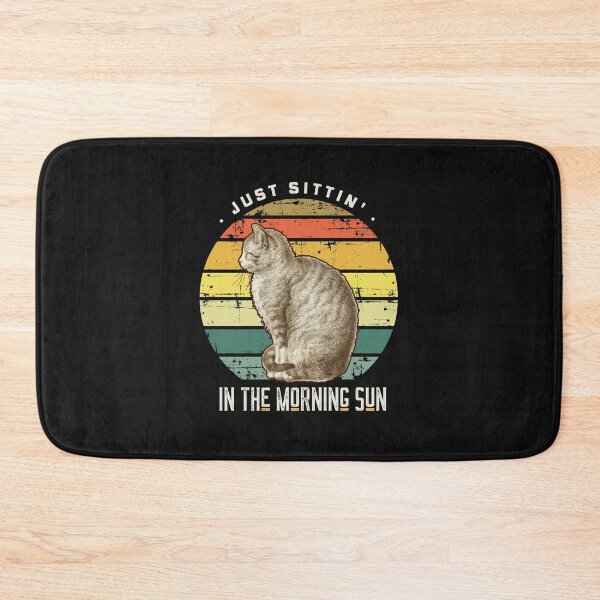 Item preview, Just Sittin' in the Morning Sun Vintage Cat Illustration  designed and sold by auntfluffy.