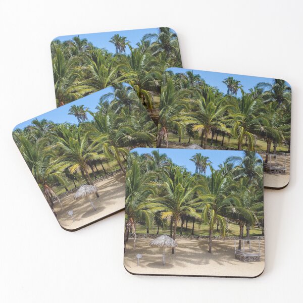 Item preview, Palmtrees on a white sand beach designed and sold by Tanel Tilk.