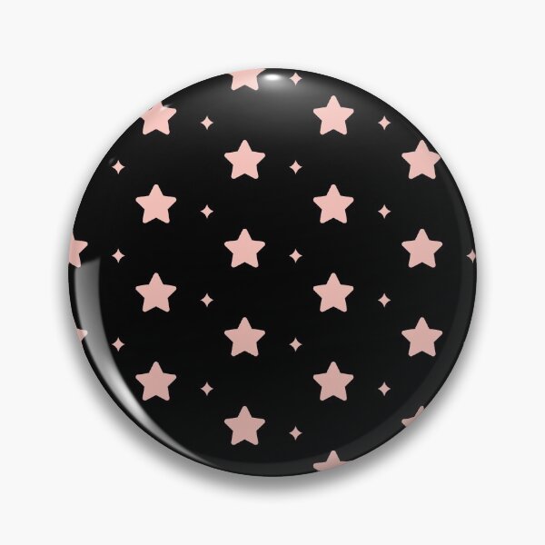 Item preview, Coral Pink Stars Pattern With Black Background designed and sold by AnyLeck.