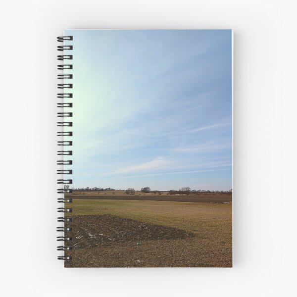 Item preview, Tilled Soil Partly Cloudy Sky Farmland ans Shed in Indiana designed and sold by Mothe3rd.