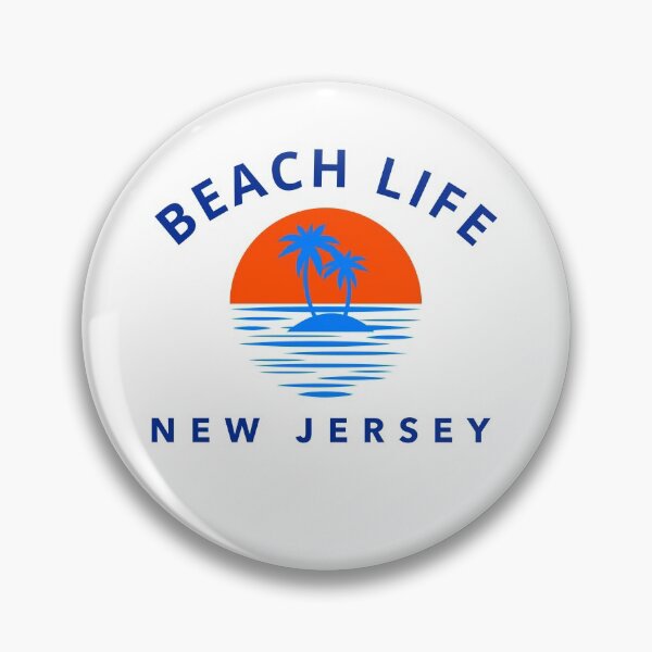 Item preview, New Jersey Beach Life Palm Trees designed and sold by JerseyBoysTees.