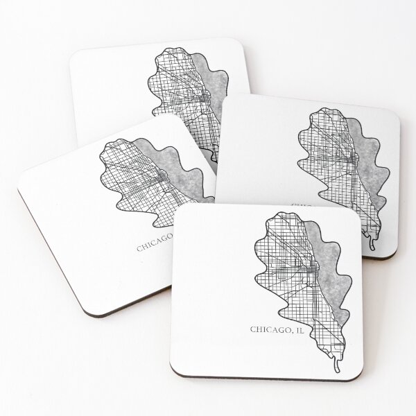 Item preview, Chicago Leaf Map designed and sold by Annika Carter.