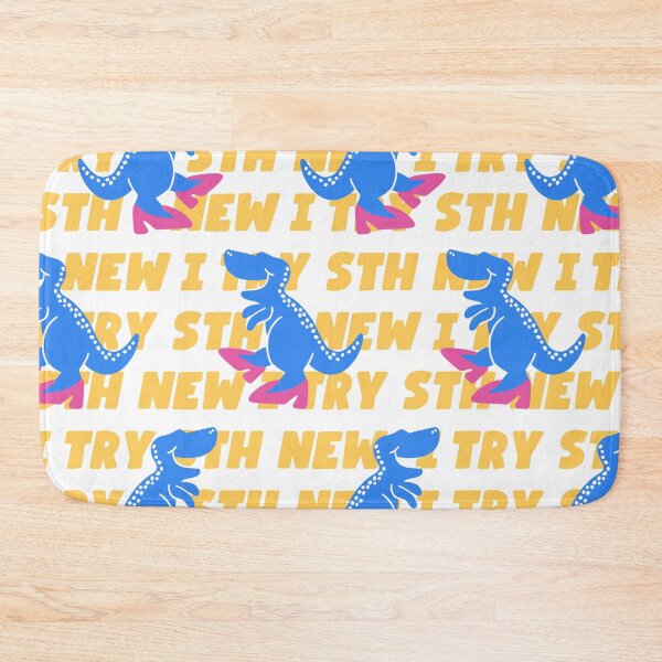 Item preview, Blue Dinosaur I try something new  designed and sold by commondreamer.