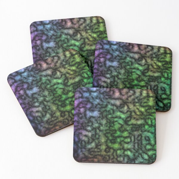 Item preview, Woolly Stained Glass Style Abstract designed and sold by BoundedChaos.