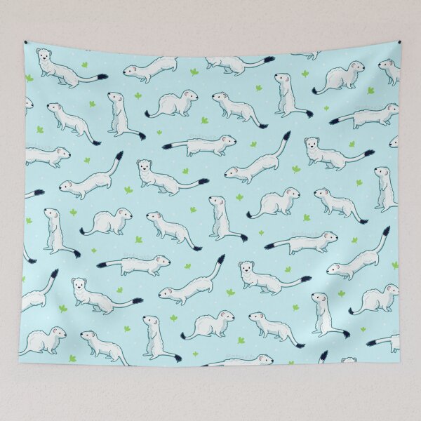 Item preview, Winter Weasels designed and sold by Macbendigo.