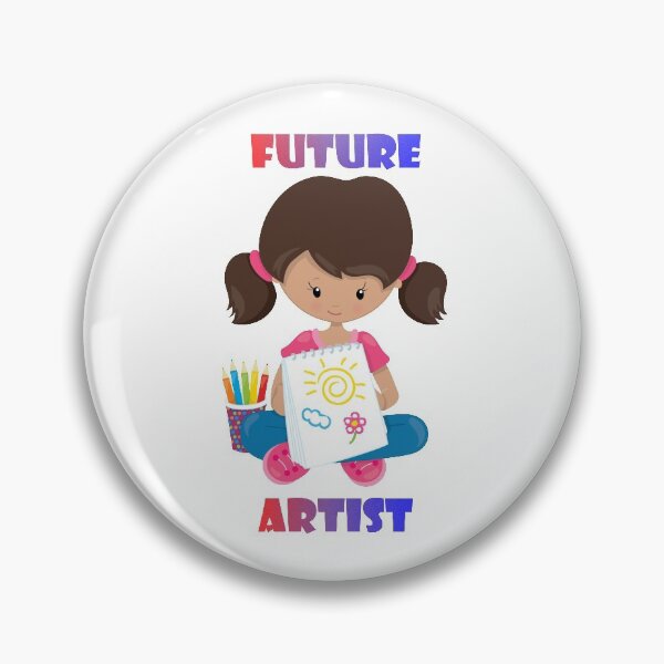 Item preview, Future Artist Brunette Girl designed and sold by PacifierCity.