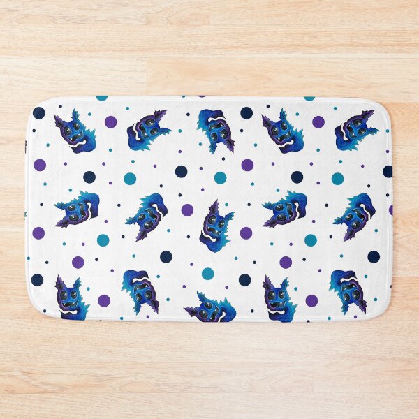 Item preview, Be Weird - creepy cute blue creature pattern (white) designed and sold by zazuzanta.