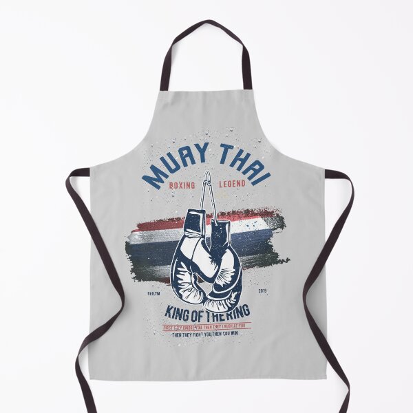 Item preview, Muay Thai Fight Kick Boxing with Thai Flag Background Painting designed and sold by Wisit Thongngam.