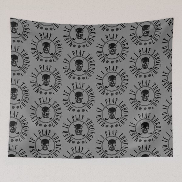 Item preview, Mind if I Play Through - Cool Golf Skull Design designed and sold by Adonalyn.