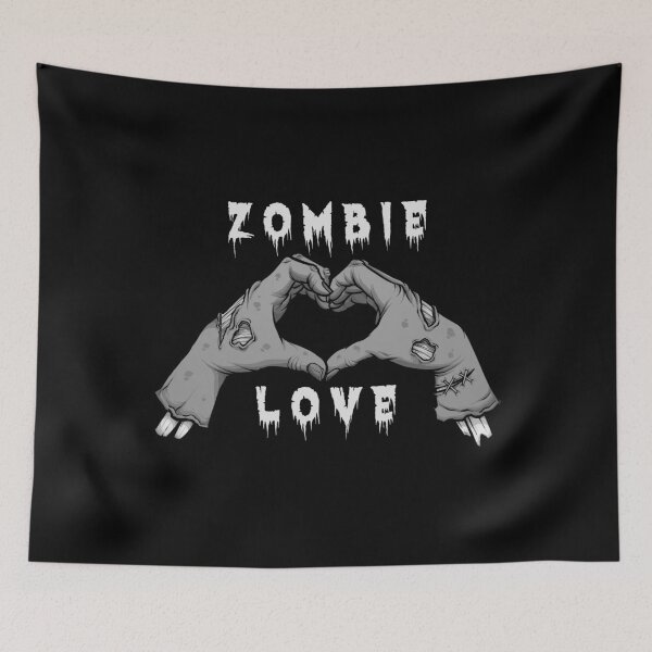 Aperçu de l'œuvre Zombie Love, Goth, Halloween, Mort-vivant, Occulte, Goth Lovers Design créée et vendue par Proverbial Wisdom Design.
