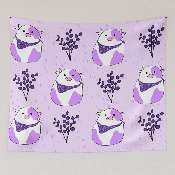 Item preview, Purple Cow and Lavender Print designed and sold by KaitLouise.
