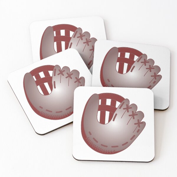 Item preview,  Baseball glove-red-white background  designed and sold by CSouissi.