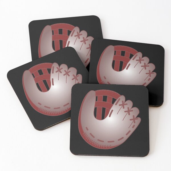 Item preview,  Baseball glove-red-black background  designed and sold by CSouissi.
