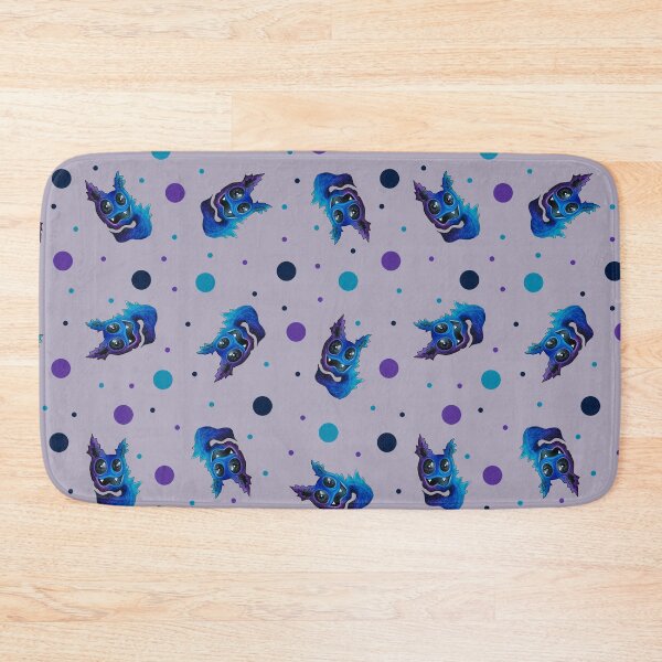 Item preview, Be Weird - creepy cute blue creature pattern (violet) designed and sold by zazuzanta.