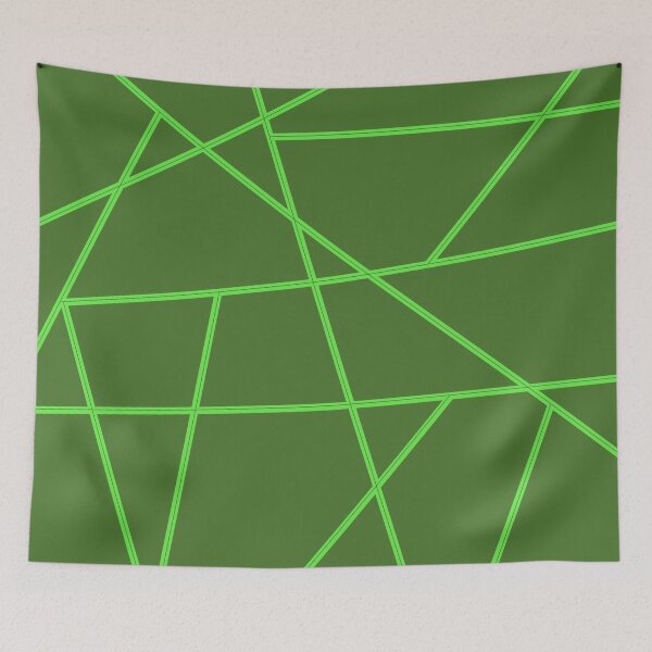 Item preview, Green Abstract Lines Pattern designed and sold by Gevover.