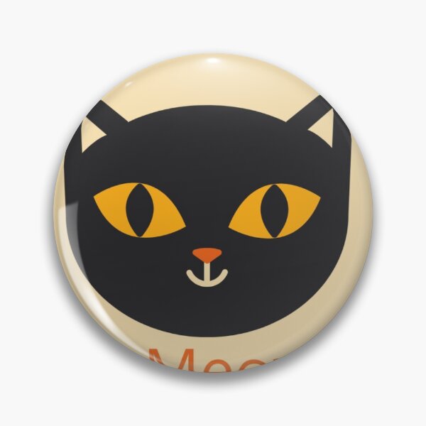 Item preview, black Cat with sharp orange eyes designed and sold by zaruoo32.