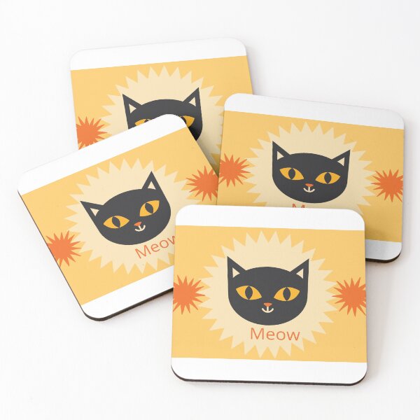 Item preview, black Cat with sharp orange eyes designed and sold by zaruoo32.