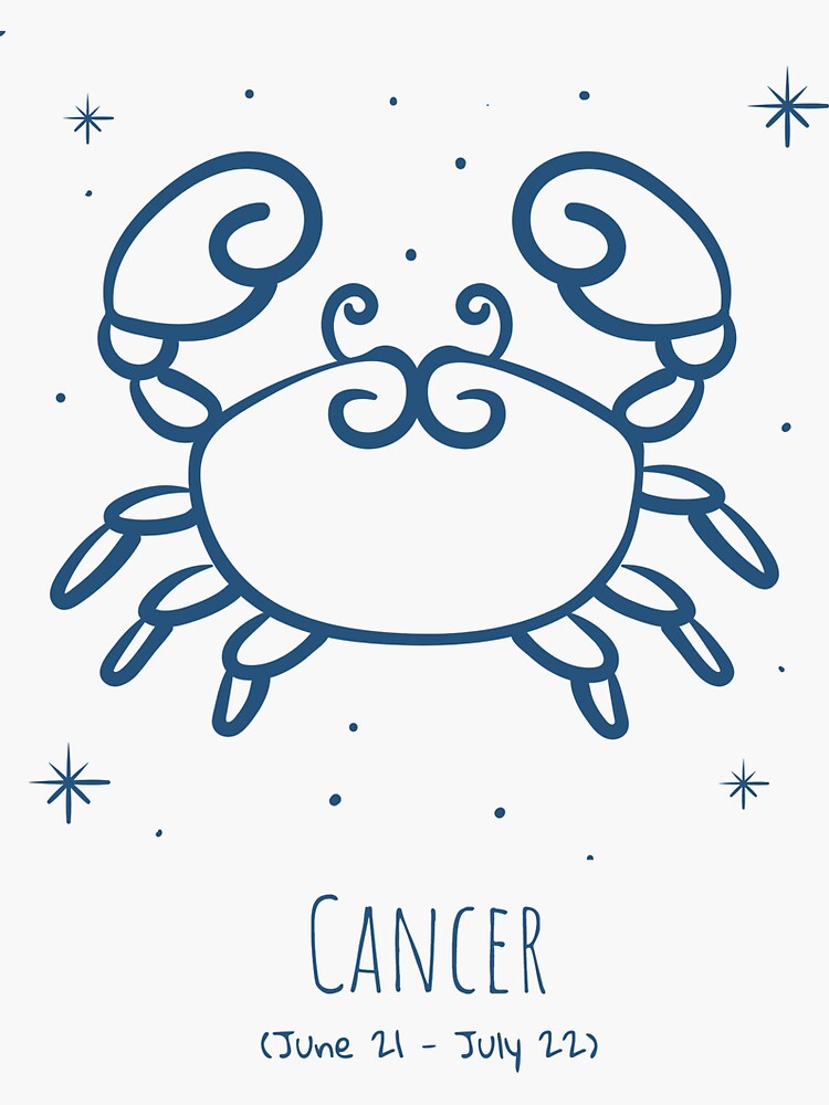 Cancer June 21 July 22 Sticker