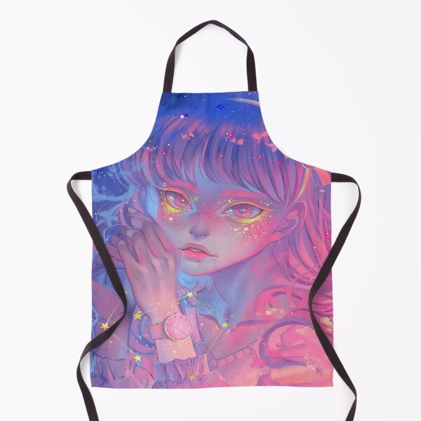 Item preview, Aesthetic neon anime girl pattern  designed and sold by kokiii Designs.