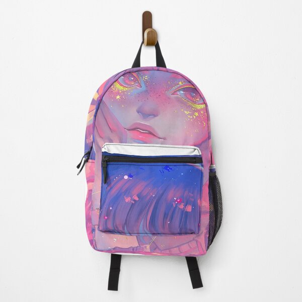 Item preview, Aesthetic neon anime girl pattern  designed and sold by kokiii Designs.