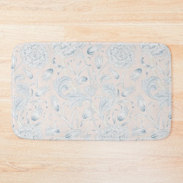 Item preview, Pewter Blue Floral designed and sold by dearlydecor.