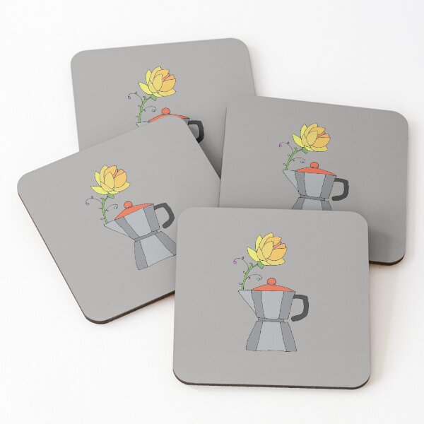 Item preview, Moka Pot And Big Yellow Flower designed and sold by Chubuter.
