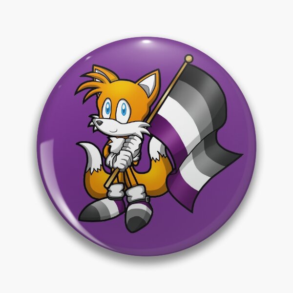 Item preview, Anthropomorphic Two Tailed Fox LGBT Pride Flag Asexual Ace designed and sold by Zphal.