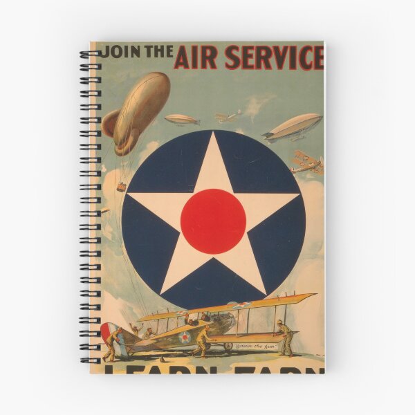 Item preview, Join the Air Servic. Learn-Earn - USA 1917 War Poster designed and sold by retrochoose.